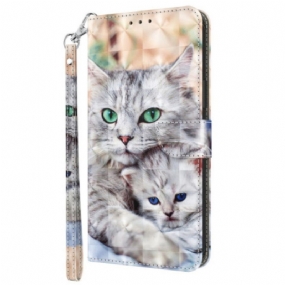 Kožené Puzdro Samsung Galaxy S23 5G Tangá Cats