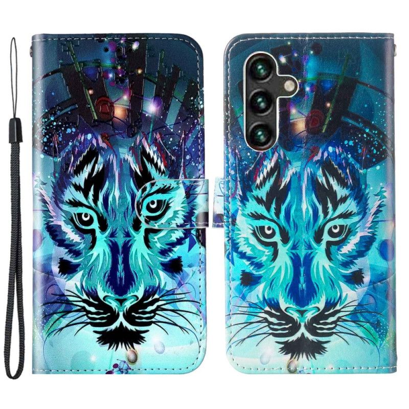 Kožené Puzdro Samsung Galaxy S23 5G Tiger So Šnúrkou