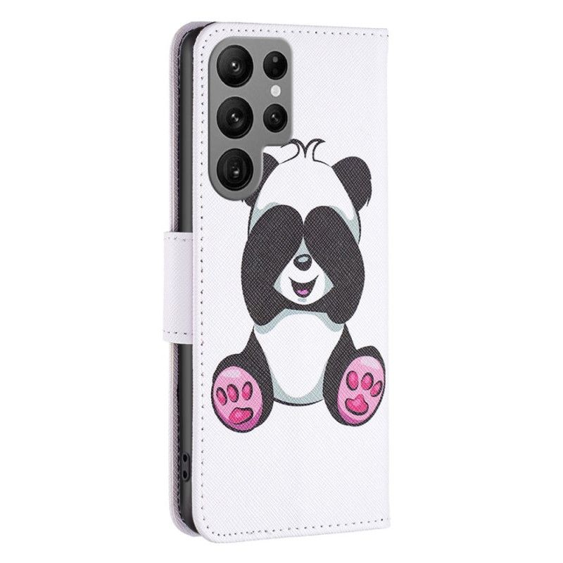 Kožené Puzdro Samsung Galaxy S23 Ultra 5G Panda