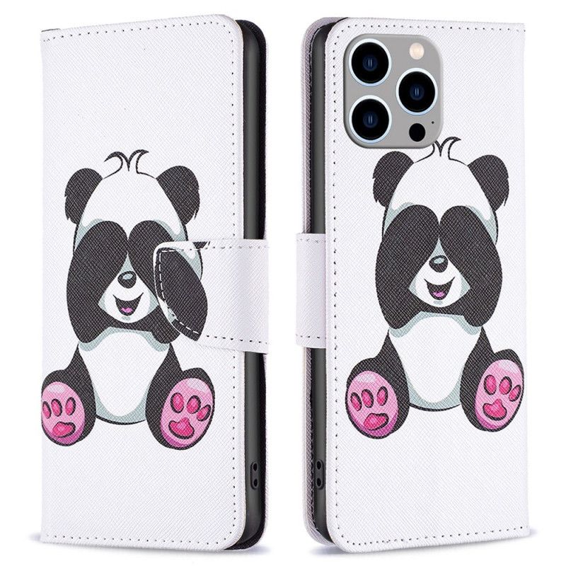 Peňaženkový Kryt iPhone 14 Pro Max Panda