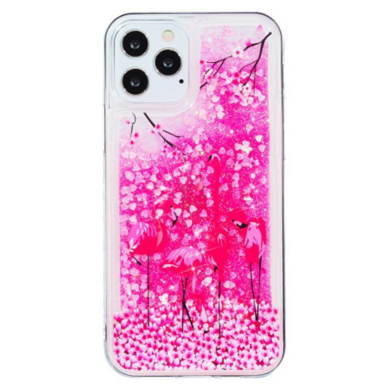 Kryt iPhone 15 Pro Flamingo Glitter