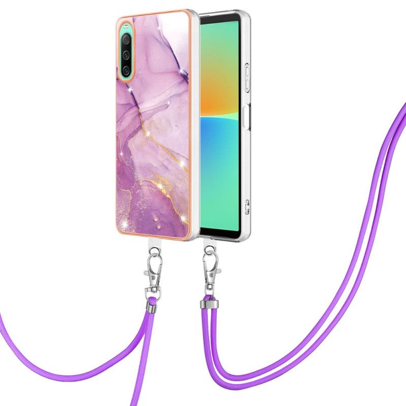 Kryt Sony Xperia 10 IV S Mramorovou Šnúrou