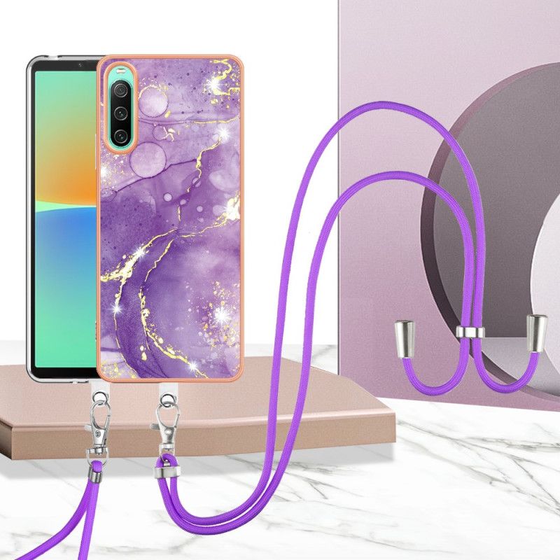 Kryt Sony Xperia 10 IV S Mramorovou Šnúrou