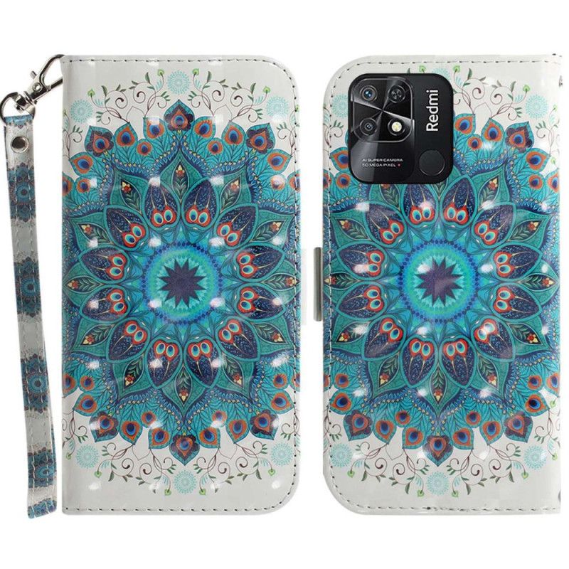 Flipové Puzdro Xiaomi Redmi 10C Strappy Mandala