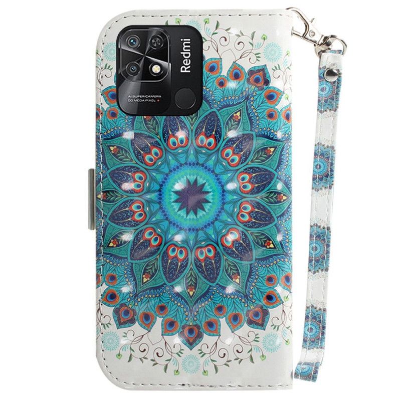 Flipové Puzdro Xiaomi Redmi 10C Strappy Mandala