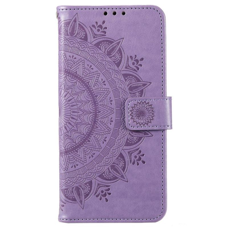 Kožené Puzdro Xiaomi Redmi 10C Mandala Sun So Šnúrkou