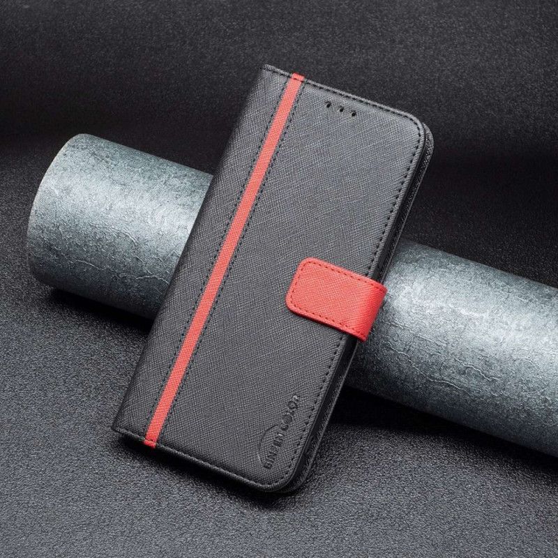 Peňaženkový Kryt Xiaomi Redmi 10C Textúrovaná Imitácia Kože Binfen Color