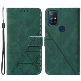 Kožené Puzdro OnePlus Nord N10 Efekt Pyramídovej Kože