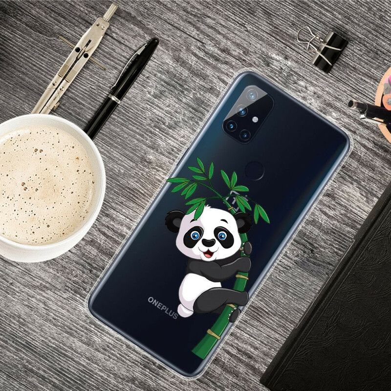 Kryt OnePlus Nord N10 Bezšvové Panda Na Bambusu