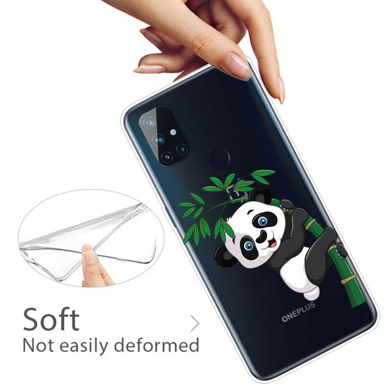 Kryt OnePlus Nord N10 Bezšvové Panda Na Bambusu