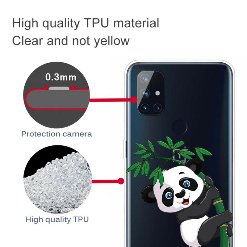 Kryt OnePlus Nord N10 Bezšvové Panda Na Bambusu