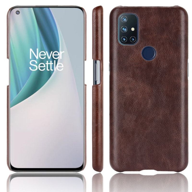 Kryt OnePlus Nord N10 Litchi Performance Leather Effect