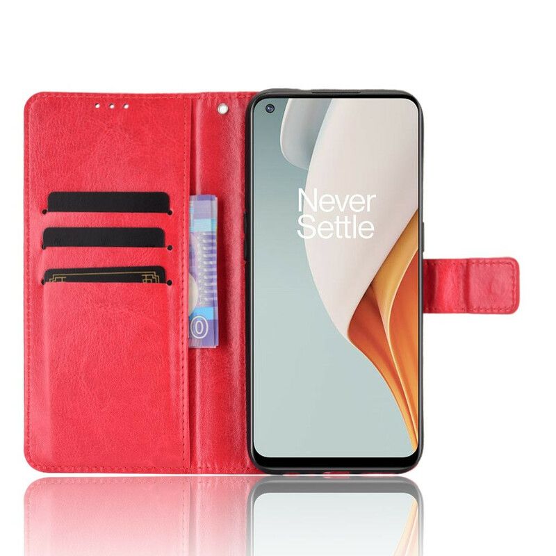 Kožené Puzdro OnePlus Nord N100 Krikľavá Umelá Koža