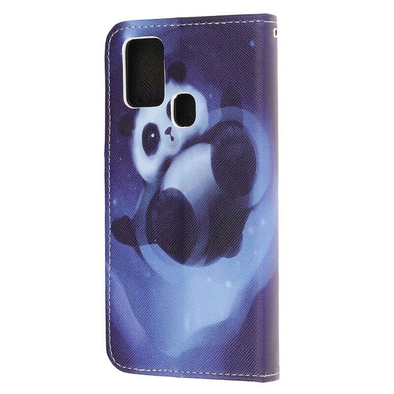 Kožené Puzdro OnePlus Nord N100 Panda Space So Šnúrkou