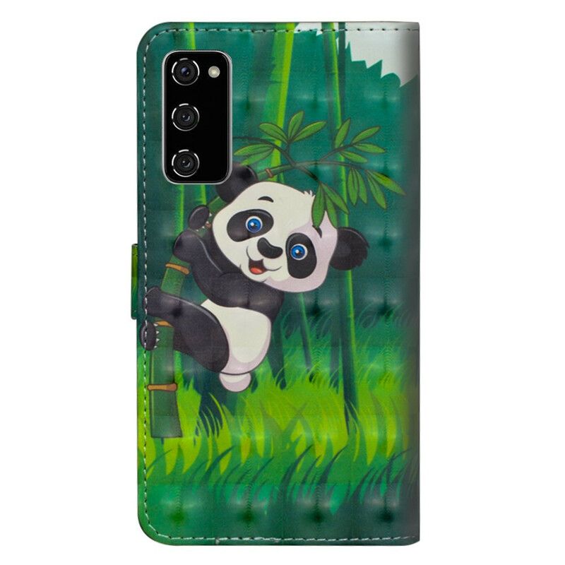 Kožené Puzdro Samsung Galaxy S20 FE Panda A Bambus