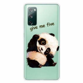 Kryt Samsung Galaxy S20 FE Bezšvové Panda Daj Mi Päť