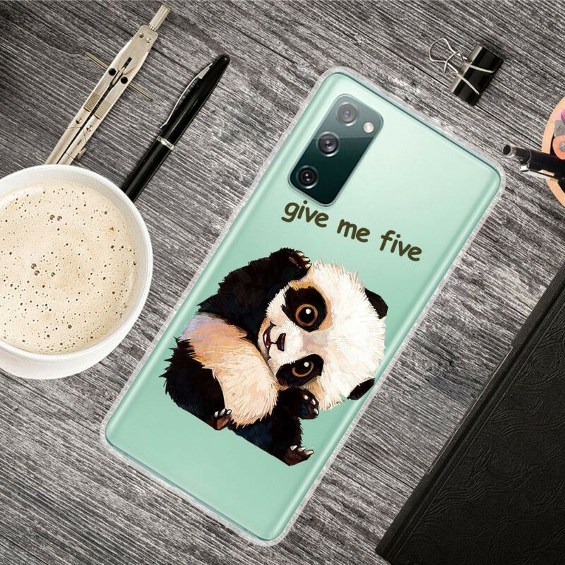 Kryt Samsung Galaxy S20 FE Bezšvové Panda Daj Mi Päť