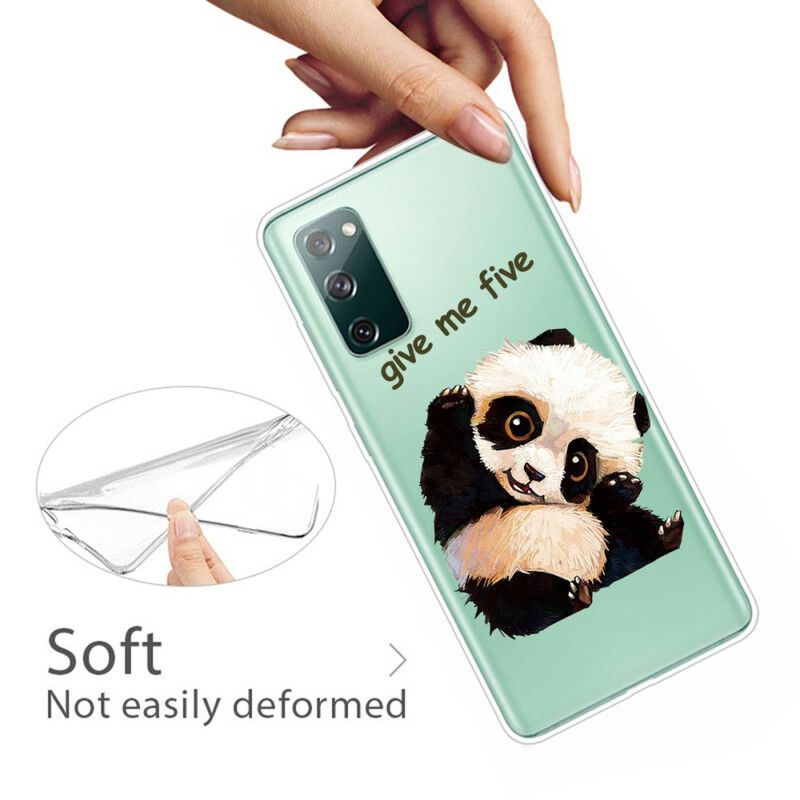 Kryt Samsung Galaxy S20 FE Bezšvové Panda Daj Mi Päť