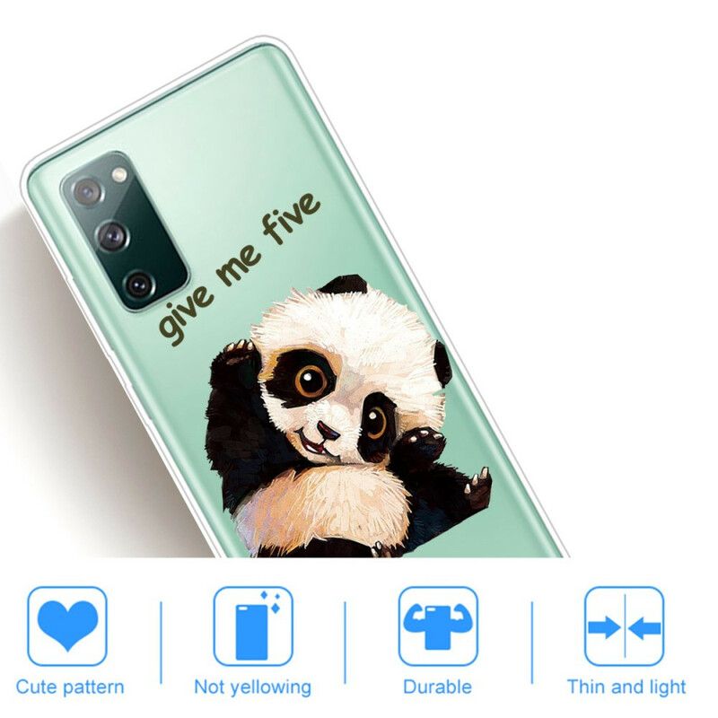 Kryt Samsung Galaxy S20 FE Bezšvové Panda Daj Mi Päť