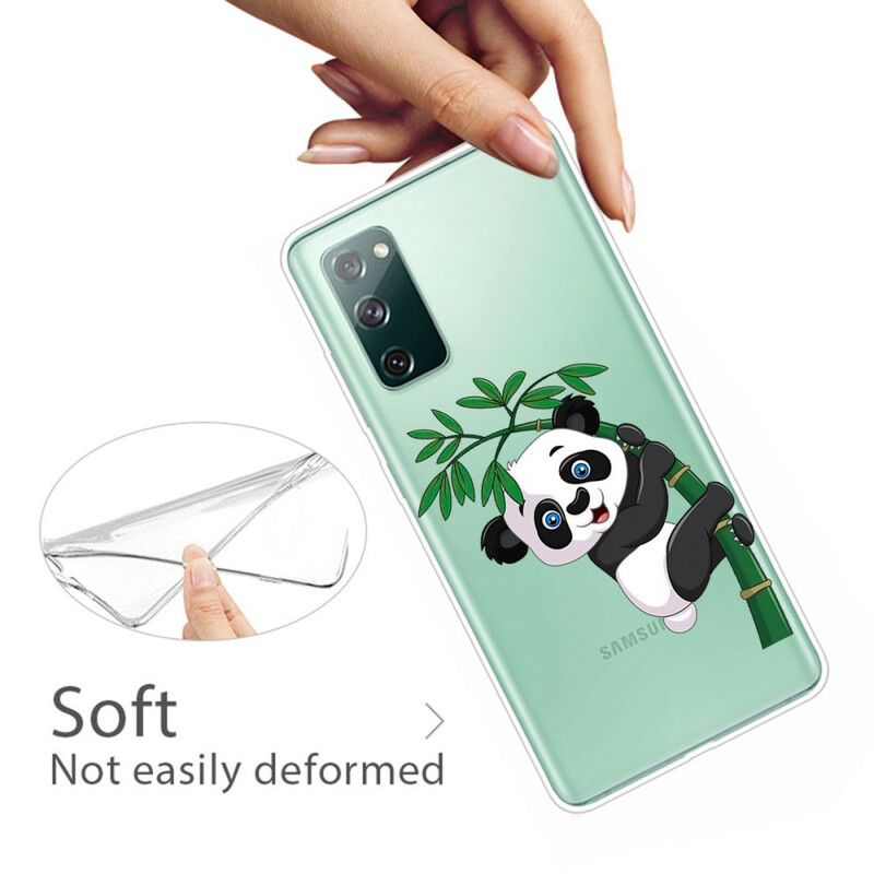 Kryt Samsung Galaxy S20 FE Bezšvové Panda Na Bambusu