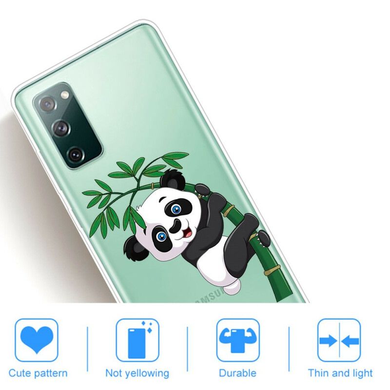 Kryt Samsung Galaxy S20 FE Bezšvové Panda Na Bambusu