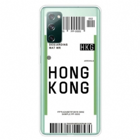 Kryt Samsung Galaxy S20 FE Palubný Lístok Do Hong Kongu