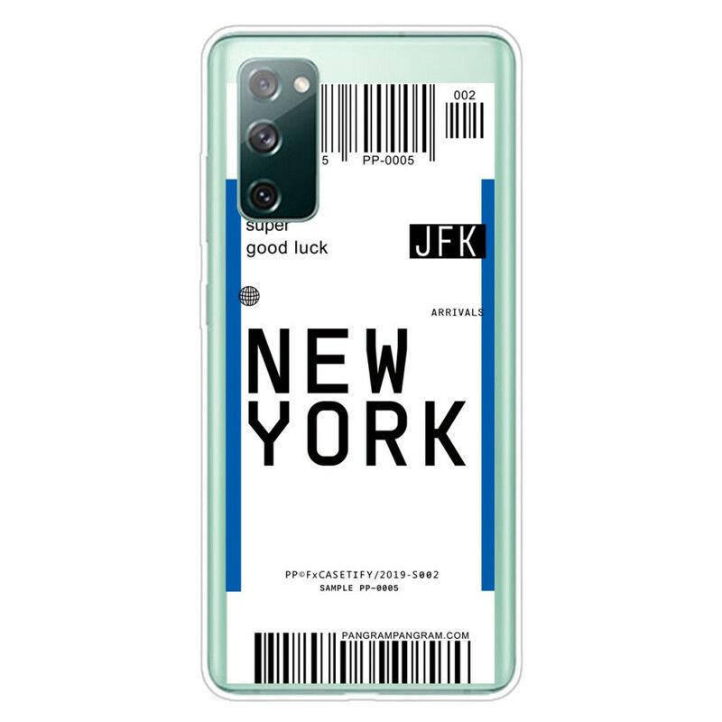 Kryt Samsung Galaxy S20 FE Palubný Lístok Do New Yorku