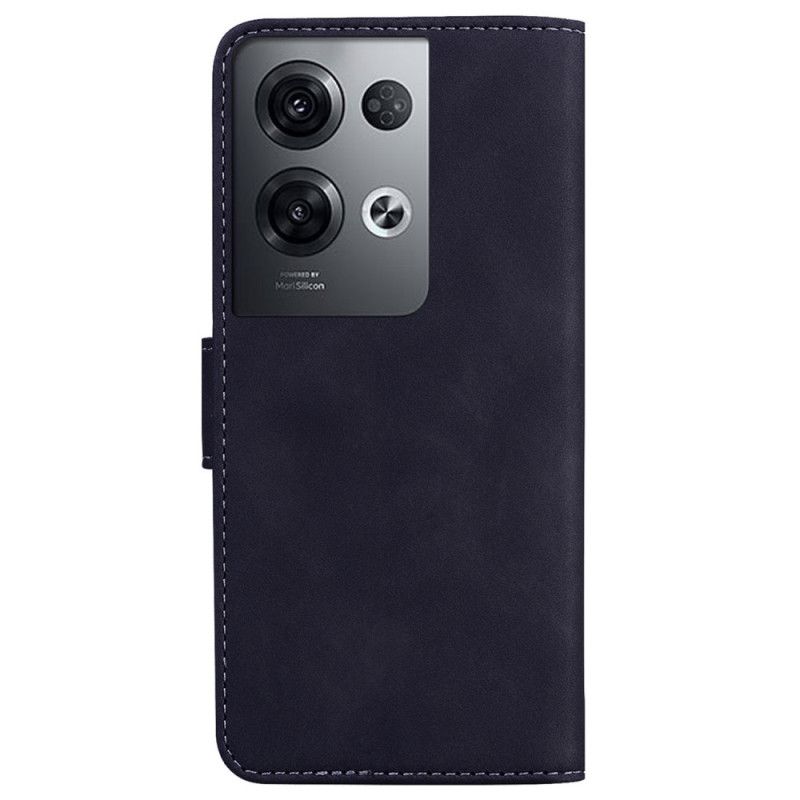 Flipové Puzdro Oppo Reno 8 Pro Couture Leather Effect