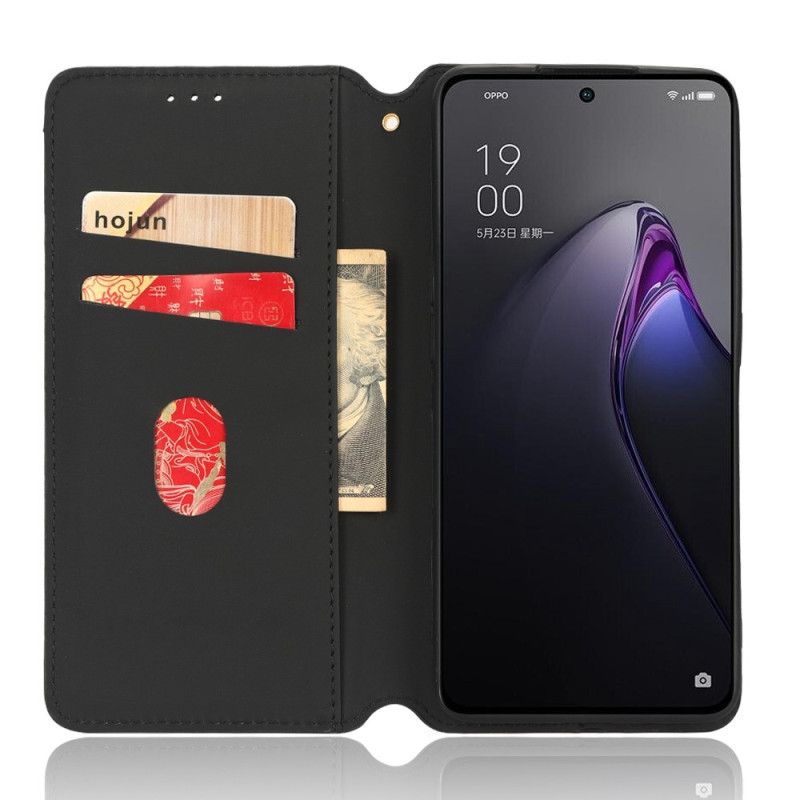 Flipové Puzdro Oppo Reno 8 Pro Kožené Puzdro 3d Kocka S Koženým Efektom