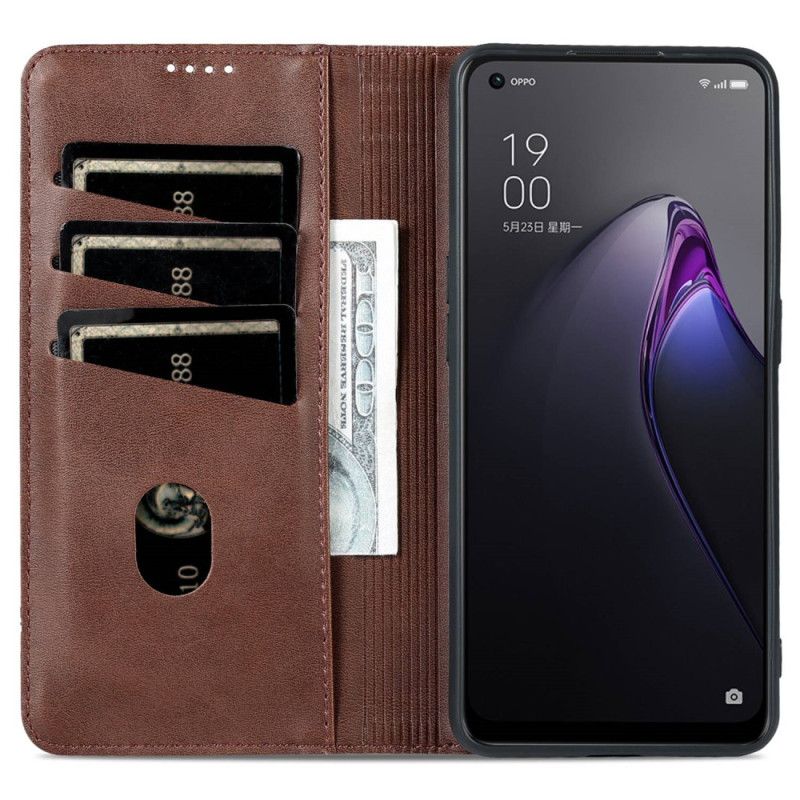 Flipové Puzdro Oppo Reno 8 Pro Kožené Puzdro Azns