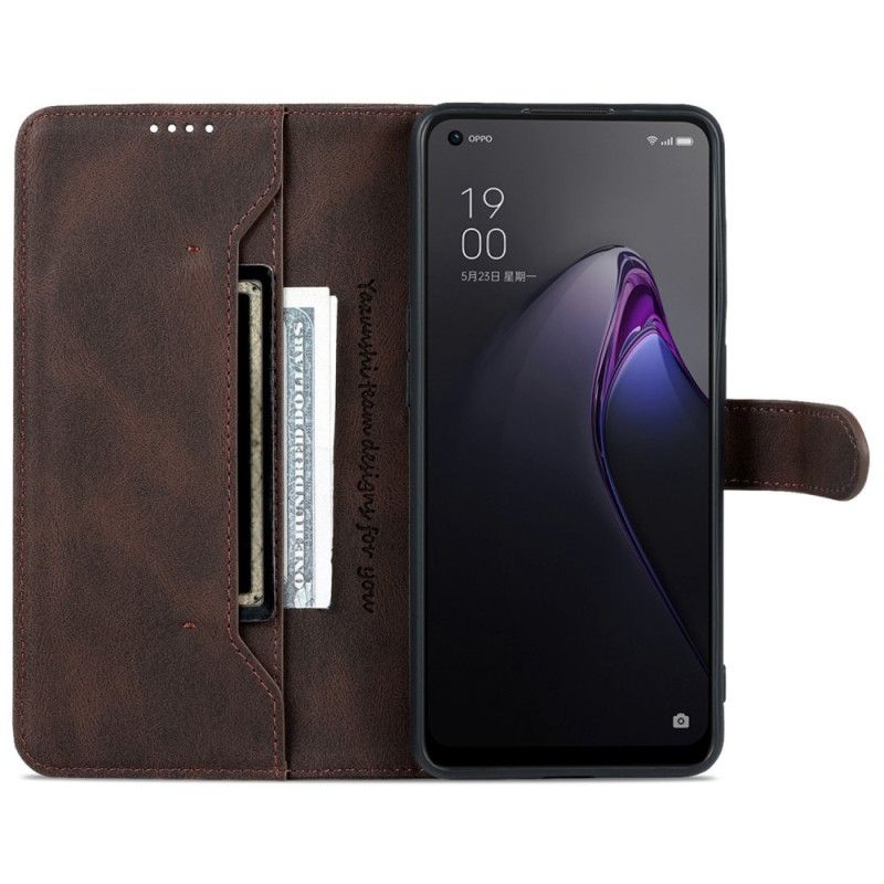 Kožené Puzdro Oppo Reno 8 Pro Azns Vintage Kožený Efekt