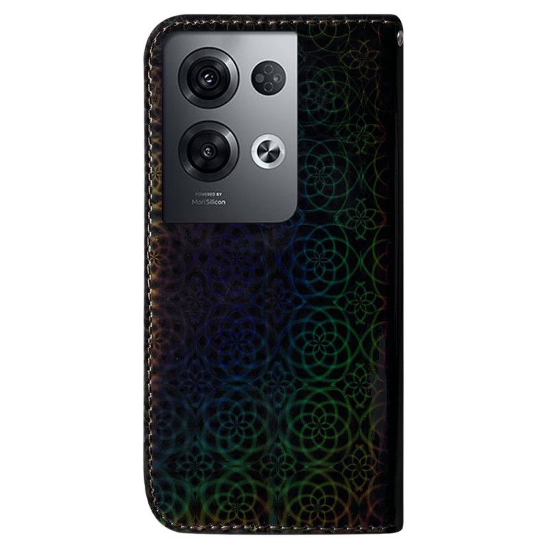 Kožené Puzdro Oppo Reno 8 Pro Disco-štýl