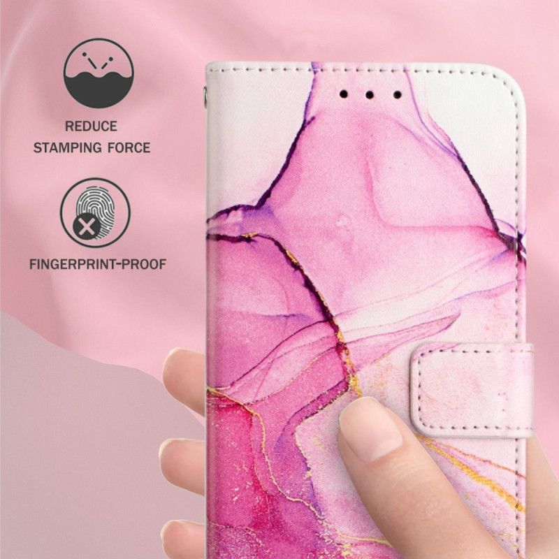 Kožené Puzdro Oppo Reno 8 Pro Strip Mramor