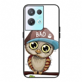 Kryt Oppo Reno 8 Pro Bad Owl Tvrdené Sklo