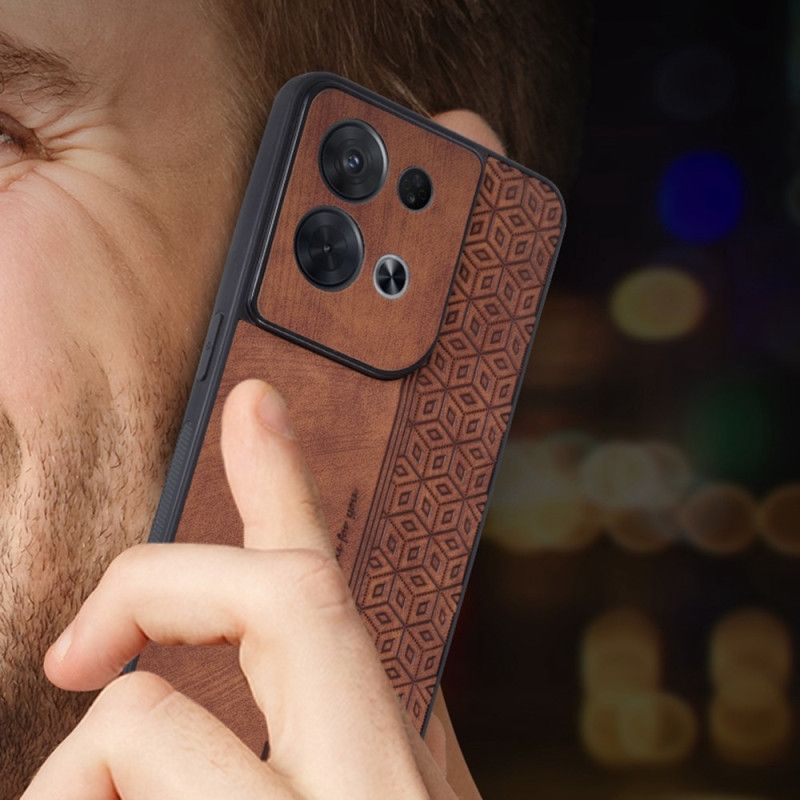 Kryt Oppo Reno 8 Pro Kožený Efekt Azns