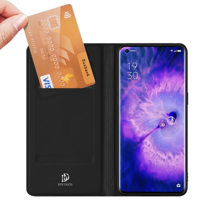 Flipové Puzdro Oppo Find X5 Pro Kožené Puzdro Skin Pro Series Dux Ducis