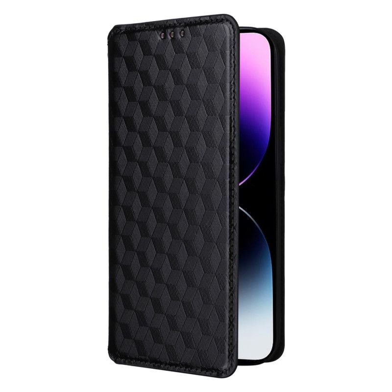 Flipové Puzdro iPhone 15 Kožené Puzdro 3d Kocky