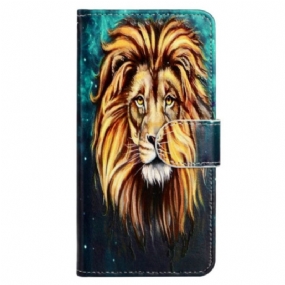 Kožené Puzdro iPhone 15 Lion Graphic Layard