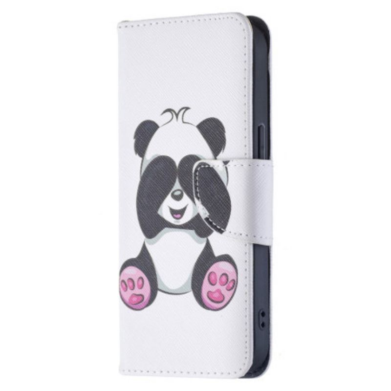 Kožené Puzdro iPhone 15 Panda