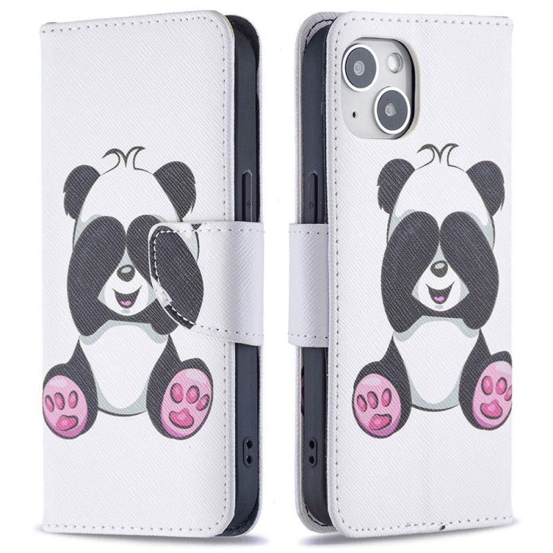 Kožené Puzdro iPhone 15 Panda