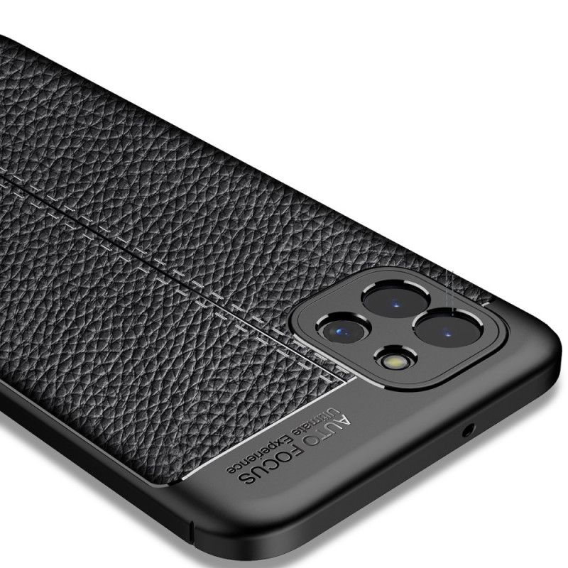 Kryt Samsung Galaxy A03 Efekt Dvojitej Kože Litchi