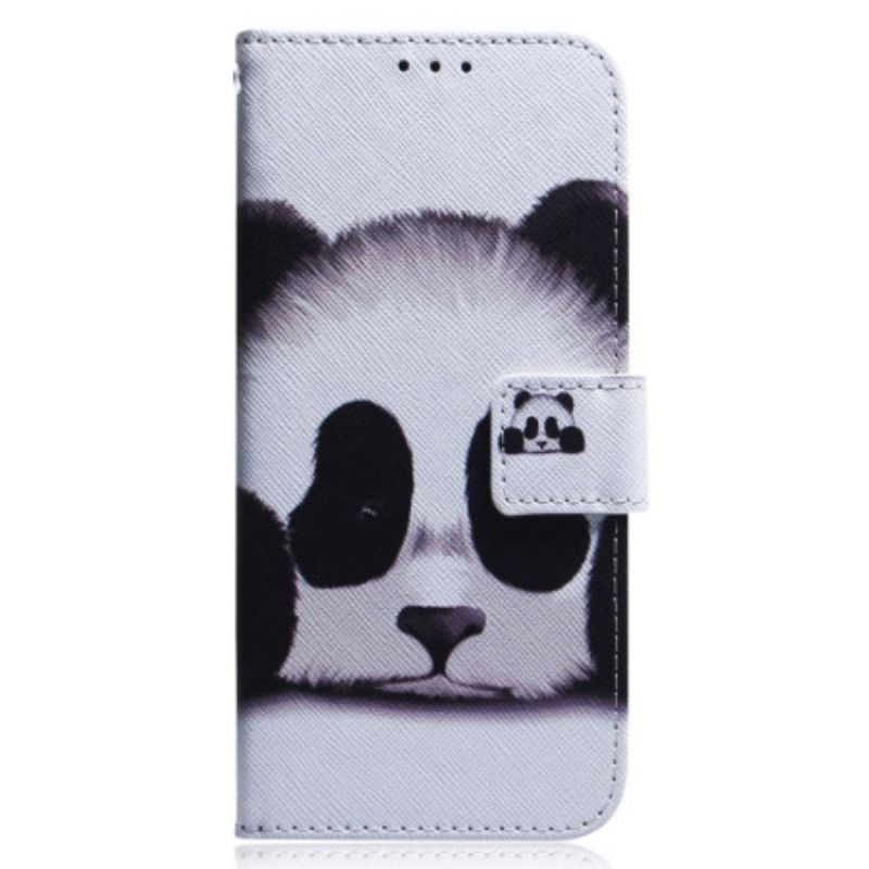 Flipové Puzdro Oppo Reno 8 Panda S Lanyardom