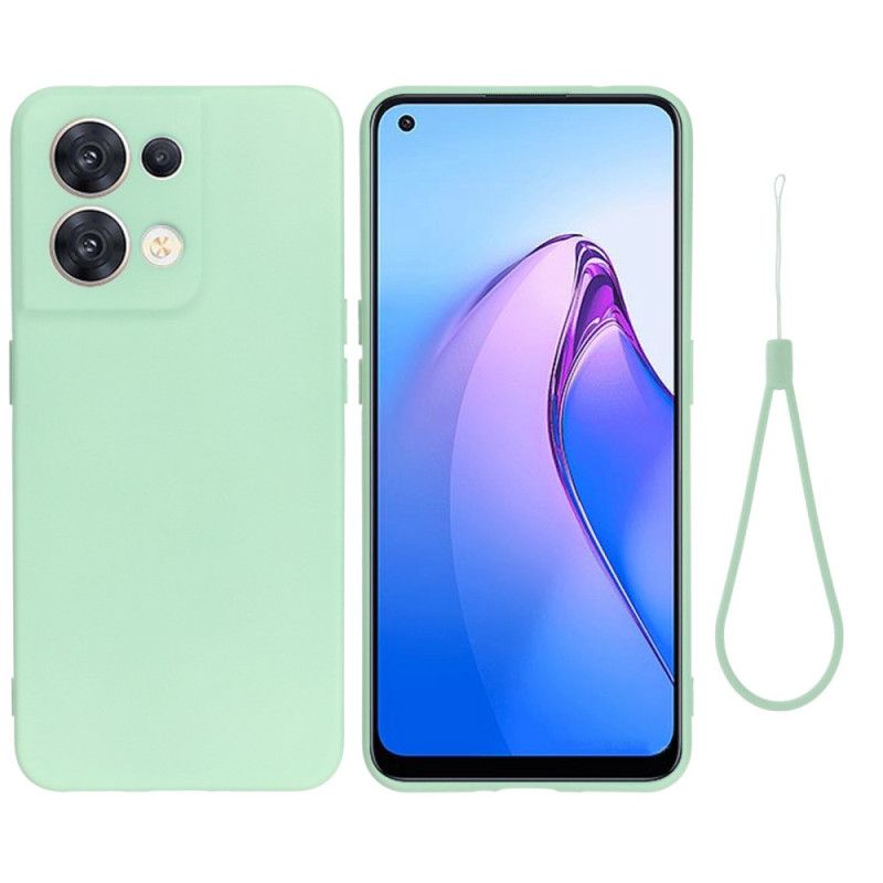 Kryt Oppo Reno 8 Tekutý Silikónový Pásik