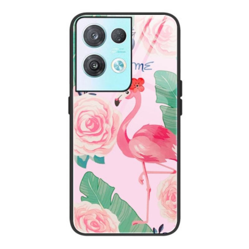 Kryt Oppo Reno 8 Tvrdené Sklo Flamingo