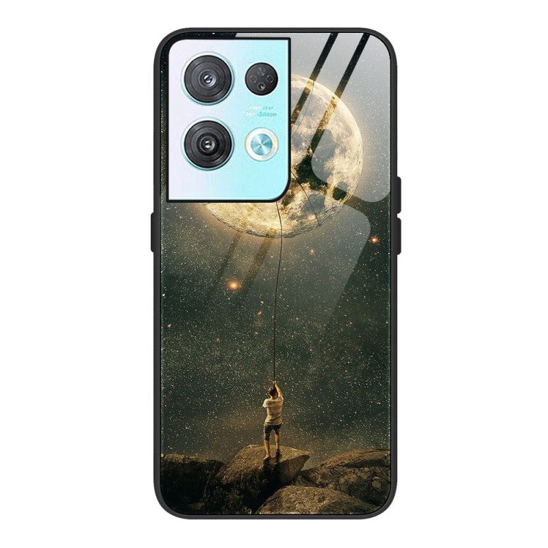 Kryt Oppo Reno 8 Tvrdené Sklo Moon Man