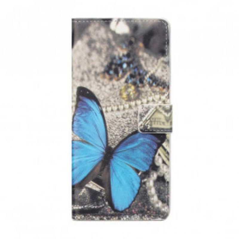 Kožené Puzdro Samsung Galaxy A32 Butterfly Prestige Blue