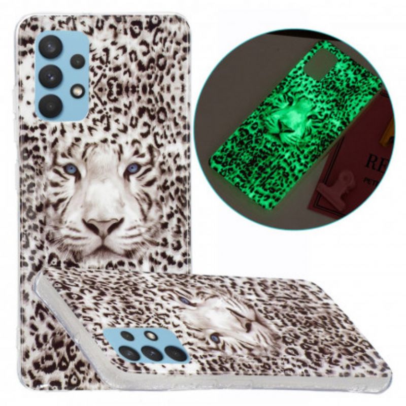 Kryt Samsung Galaxy A32 Leopard Fluorescenčný