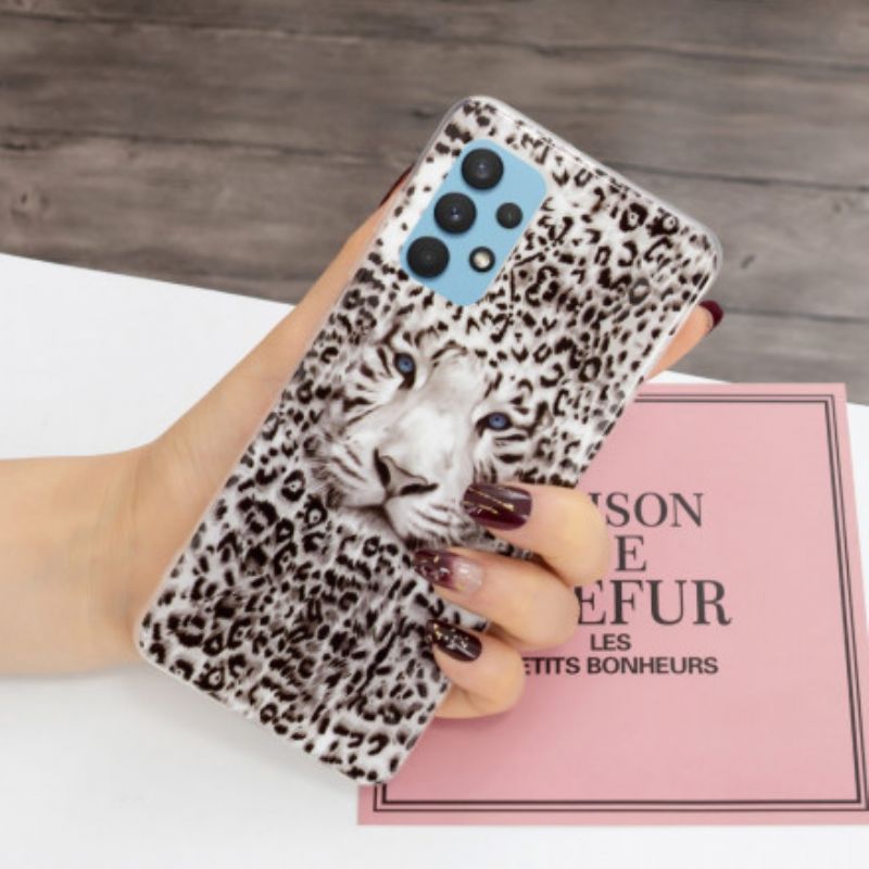 Kryt Samsung Galaxy A32 Leopard Fluorescenčný