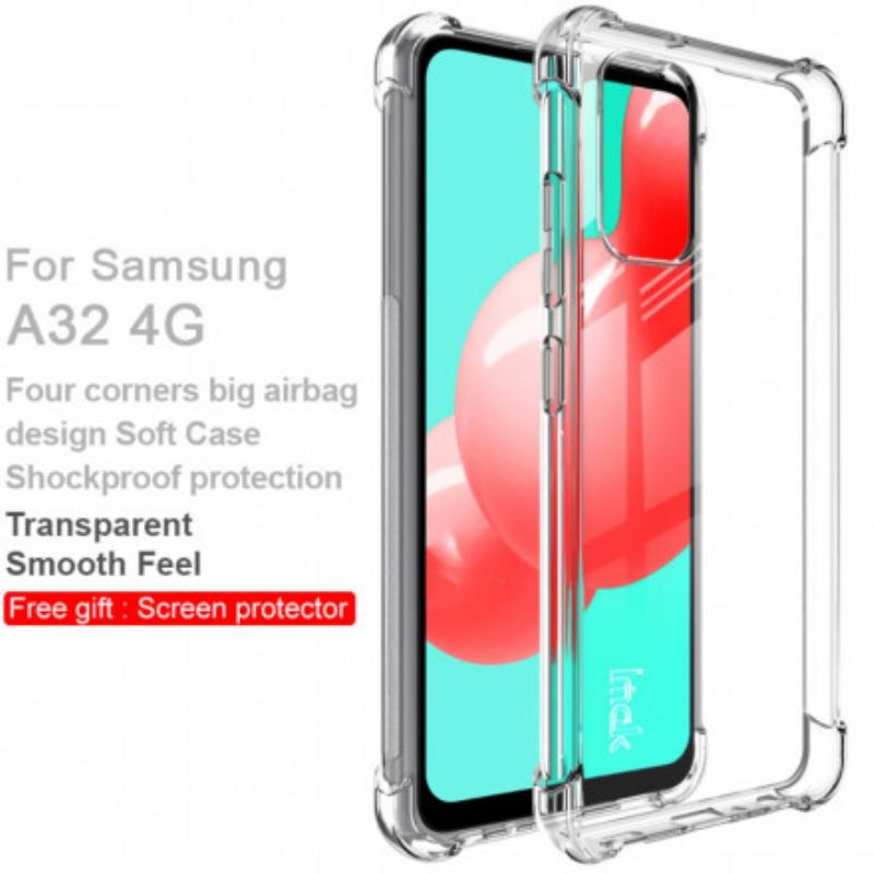 Kryt Samsung Galaxy A32 Transparentné Silky Imak