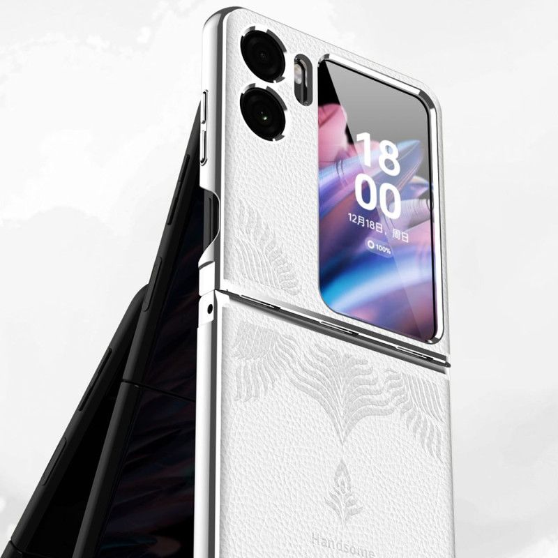 Flipové Puzdro Oppo Find N2 Flip Kožené Puzdro Kožený Štýl Liči